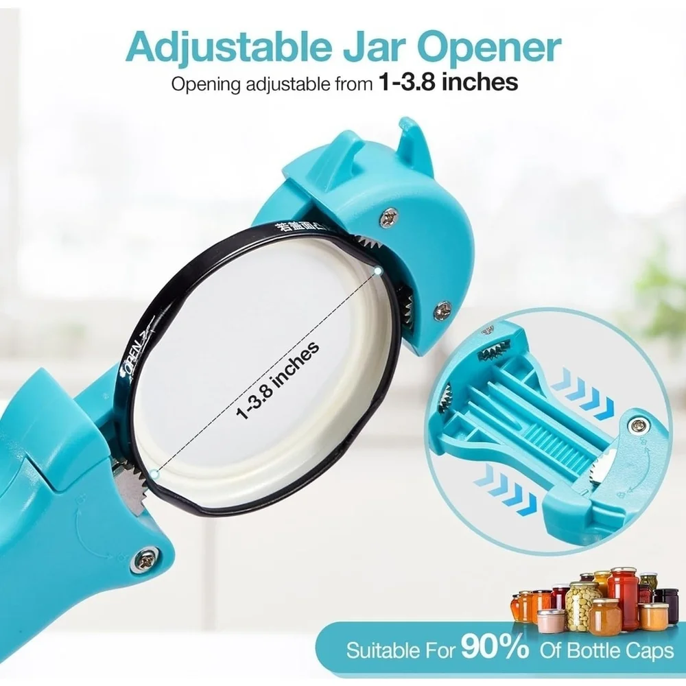 Jar Opener Bottle Opener and Lid Opener for Seniors with Arthritis, Weak Hands